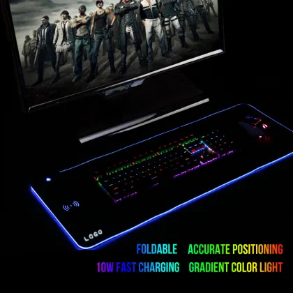 2024 Anime Wireless Charging RGB Gaming Mouse Pad