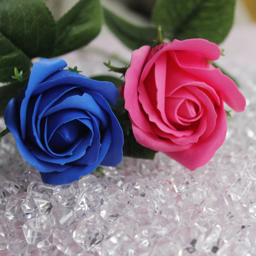 38CM Savon Artificiel Rose Bouquet De Fleurs Décor De Noël