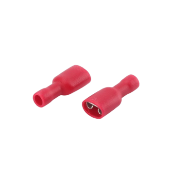 Rot 0,4 mm weiblicher isolierter Spatendrahtanschluss