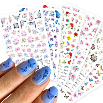 Popular DIY Nail Art Decorations: Stunning 3D Self-Adhesive Acrylic Butterfly Stickers