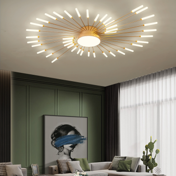 Modern Firework Ceiling Light - 56W LED Ceiling Lights for Living Room and Bedroom