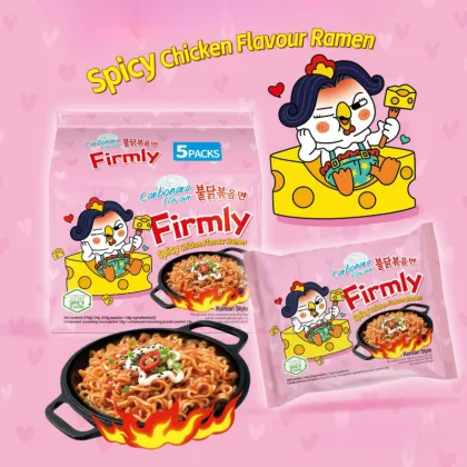 Creamy Chicken Flavour Ramen Korean Black Bean Noodles Braised Chicken Flavour Ramen Rosé Cream Chicken Flavour Ramen Extra Spi