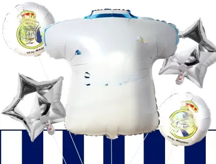 Football party decoration T-shirt foil soccer balloons