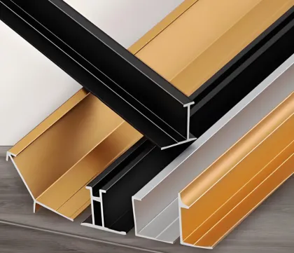 New Chinese Simple Aluminum Alloy Wall Panel Yin Angle Line