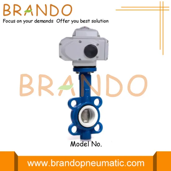 2'' PTFE Seal Electric Actuator Wafer Butterfly Valve
