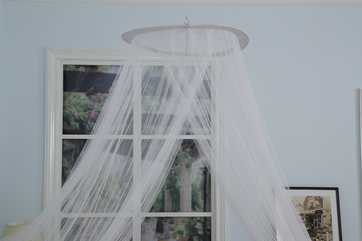 Elegant Round Lace Umbrella Curtain Bed Canopy