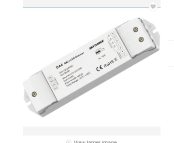 Skydance DA4: 4 Channel 20A Dali Controller για PWM Dimming, 12-24VDC, 5A/CH