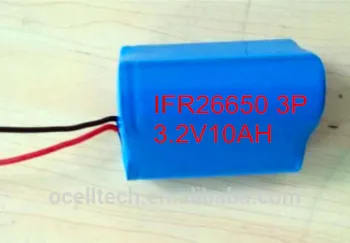 LiFePO4 battery 3V10Ah for DC 3V solar lighting