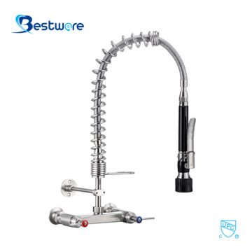 Wall Mount Kitchen Stainless Steel Faucet