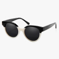 Oversized Round Acetate Sunglasses