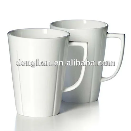 china manufacturer wholesale white ceramic mug with big handle