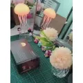 Lámpara de escritorio de medusas moderna con función de luz nocturna LED
