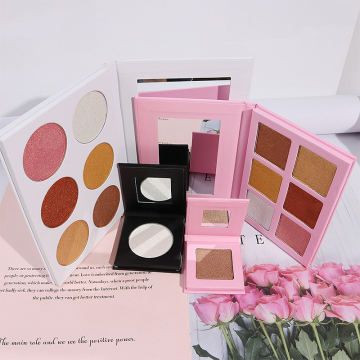 Özel Özel Etiket Su Geçirmez Toz Pırıltılı Pırıltılı Pırıltılı Bronzer Vegan Makyaj Yüksek Hesap Paleti