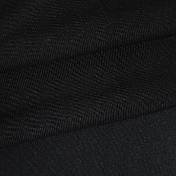 Custom Wholesale 145gsm 100% Polyester Non-Stretch Yarn Dyed Black Jersey Fabric