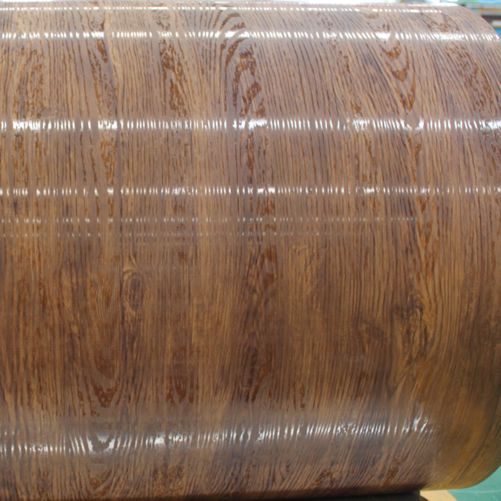 prepainted wood grain steel