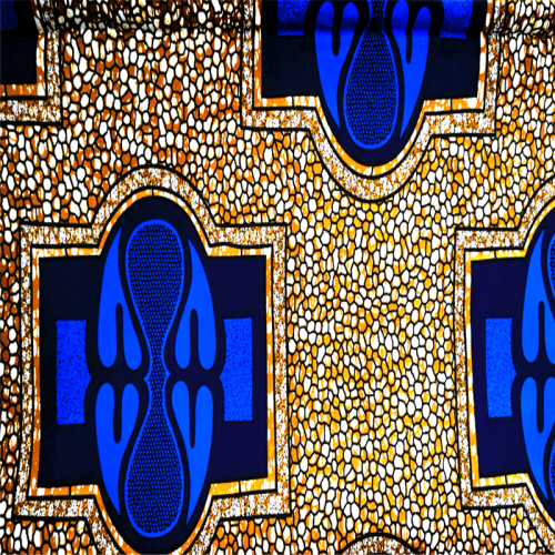 Multi-color Pattern Woven Plain Polyester Africa Wax Fabric