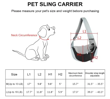 Breathable Mesh Travelling Pet Sling