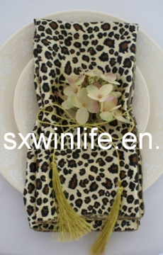 Leopard Printed Napkin for Wedding&Party&Banquet (WLN007)