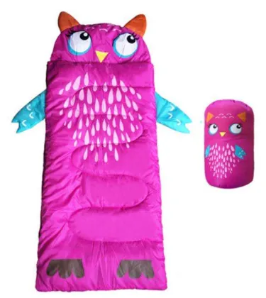 Cute Pink Kids Soft Cartoon Thicken Warm Coldproof Sleeping Bag