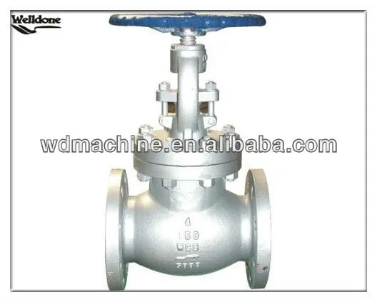 Flange Steam Globe Valve / DIN Bellow Sealed Cast Steel Globe Valve