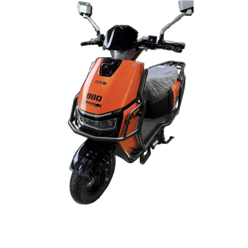 Bold Orange Electric Scooter with Sporty Design