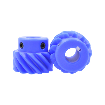Blue Nylon Helical Gears 13/15/20 Teeth Plastic Staggered Shaft 45 Degree Helical Gear