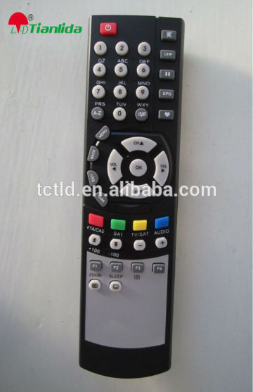 Universal use satellite receiver remote control for South Asia market