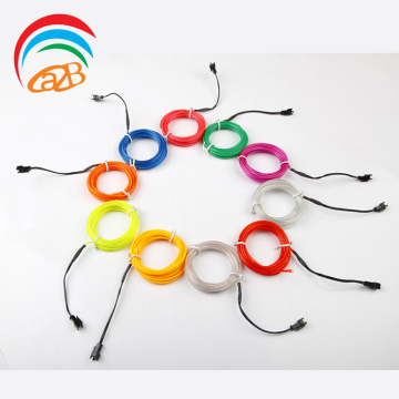 Wholesale High Bright Multi-Color EL Neon Wire 2M 3.2mm for Decoration