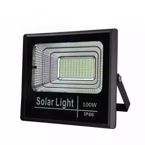IP66 100W LED Flood Light with Solar Panel - Energy Saving Wide Coverage Area Time Control