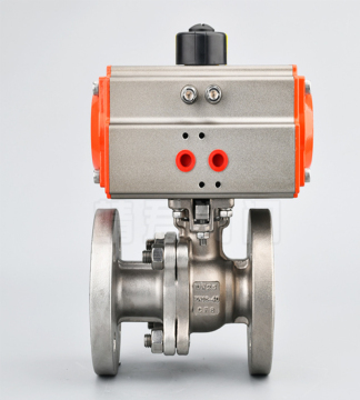 double acting actuated pneumatic control ball valve