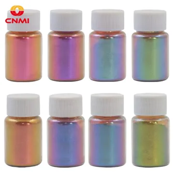 CNMI Chameleon Powder 10 Jar Color Shift Mica Powder for Epoxy Resin