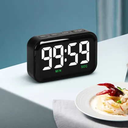 LED Large Screen Electronic Pomodoro Timer - Magnetic Kitchen Countdown Reminder