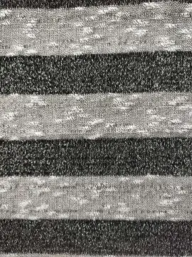 Rayon Poly Span Y/D Stripe Jersey with Lurex