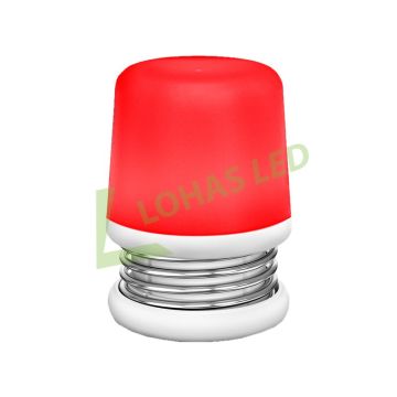 LOHAS Portable Red Kids Table Lamp - Modern LED Night Light for Bedroom & Living Room