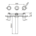 Seawave Wall Mount Double Mixer Basin