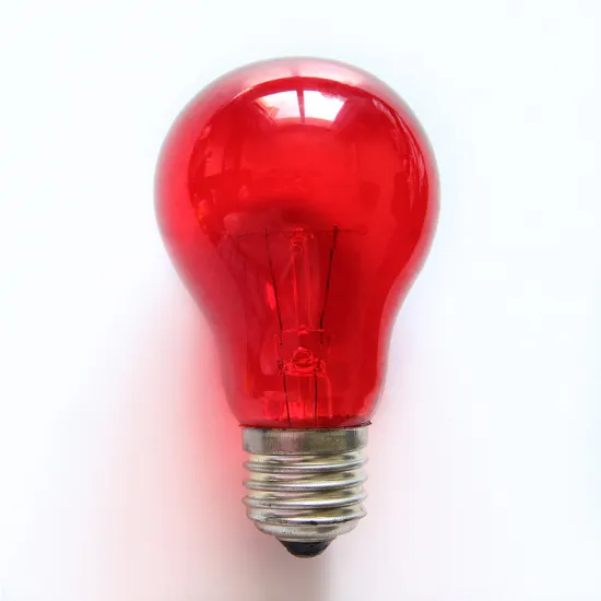 60W Vintage Red Edison Lamp A60 E27 High Temperature Incandescent Bulb