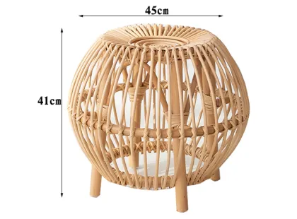 Rustic Vintage Bamboo Furniture for Living Room - Bamboo Coffee Table