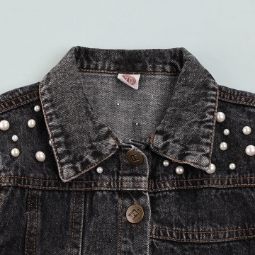 Toddler Jacket Denim Button Cardigan