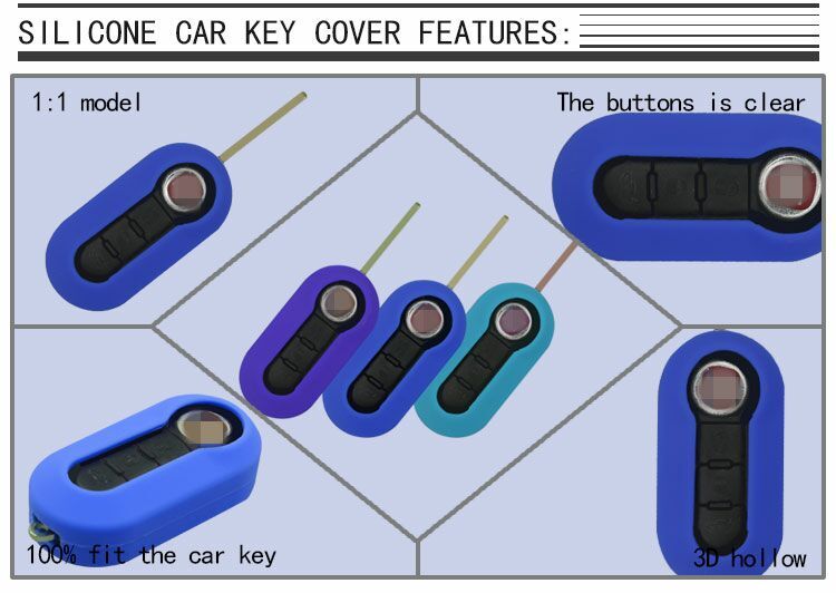 custom silicone key shell