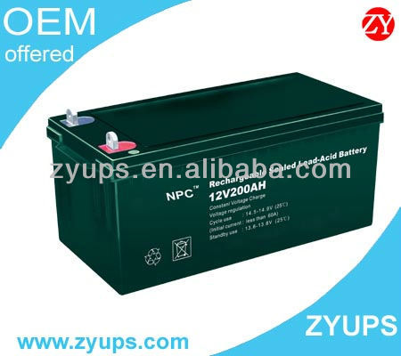 AGM Battery 12v 200AH Maintenance Free Lead Acid Battery VRLA Battery For UPS