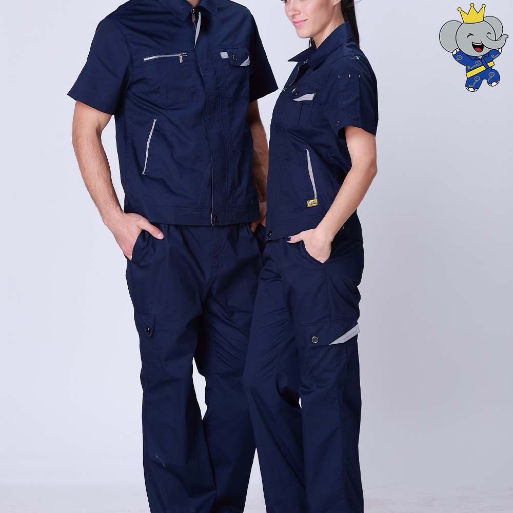 গ্রীষ্মকালীন লম্বা হাতা ব্লাউজ গভীর নীল রঙে