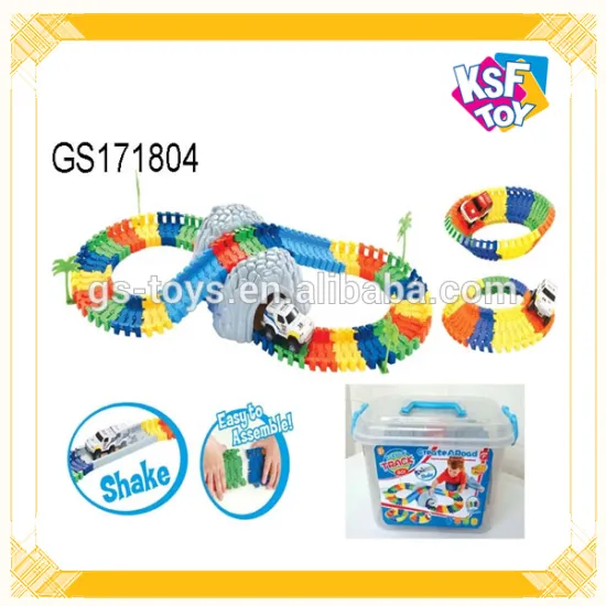 New Design Plastic Electric Track Car Toy For Kids Railway Car Toy