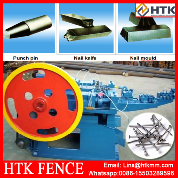 China Telon brand carbon steel common wire sharpening nail making machine