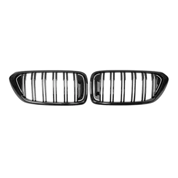 Glossy Black Double Sait Front Car Grille ABS Material for BMW 6 Series GT G32 2018-2020