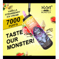 R &amp; M Monster 7000 퍼프 일회용 vape 가격