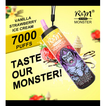 R &amp; M Monster 7000 퍼프 일회용 vape 가격