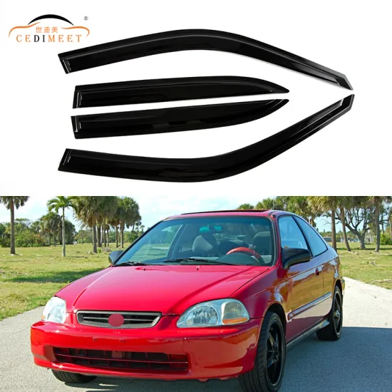 Acrylic Window Visor Deflector for Civic 1996-2000 Door Sun Shade