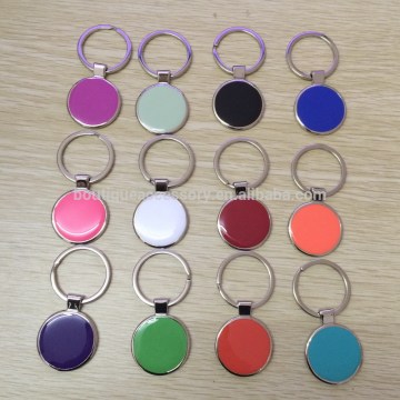 Wholesale Customized Round Enamel Key Chains