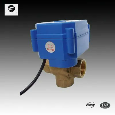 3 way automatic flow control valve with manual override 3-6V,9-24V
