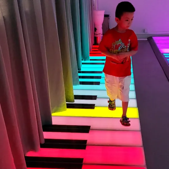 Outdoor Waterproof LED Brick Light - 3D Interactive RGB Floor Piano